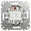Schneider Electric SDD172106U váltókapcsoló (106), szálcsiszolt titánium burkolattal, rugós bekötés, kerét nélkül, süllyesztett, 10A 250V IP20 (Sedna Design / Elements)