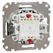 Schneider Electric SDD172107U keresztkapcsoló (107), szálcsiszolt titánium burkolattal, rugós bekötés, kerét nélkül, süllyesztett, 10A 250V IP20 (Sedna Design / Elements)