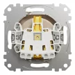 Schneider Electric Sedna SDD180022U földelt csatlakozóaljzat (dugalj), biztonsági zsaluval (gyermekvédelemmel), 2P+F, nyír burkolattal, rugós bekötés, keret nélkül, süllyesztett, 16A 250V IP20 (Sedna Design / Elements)