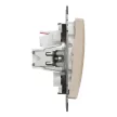 Schneider Electric SDD180105U csillárkapcsoló (105), nyír burkolattal, rugós bekötés, kerét nélkül, süllyesztett, 10A 250V IP20 (Sedna Design / Elements)