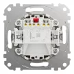 Schneider Electric SDD180105U csillárkapcsoló (105), nyír burkolattal, rugós bekötés, kerét nélkül, süllyesztett, 10A 250V IP20 (Sedna Design / Elements)