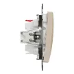 Schneider Electric SDD180106U váltókapcsoló (106), nyír burkolattal, rugós bekötés, kerét nélkül, süllyesztett, 10A 250V IP20 (Sedna Design / Elements)