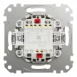 Schneider Electric SDD180107U keresztkapcsoló (107), nyír burkolattal, rugós bekötés, kerét nélkül, süllyesztett, 10A 250V IP20 (Sedna Design / Elements)