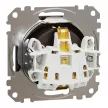 Schneider Electric Sedna SDD181022U földelt csatlakozóaljzat (dugalj), biztonsági zsaluval (gyermekvédelemmel), 2P+F, wenge burkolattal, rugós bekötés, keret nélkül, süllyesztett, 16A 250V IP20 (Sedna Design / Elements)