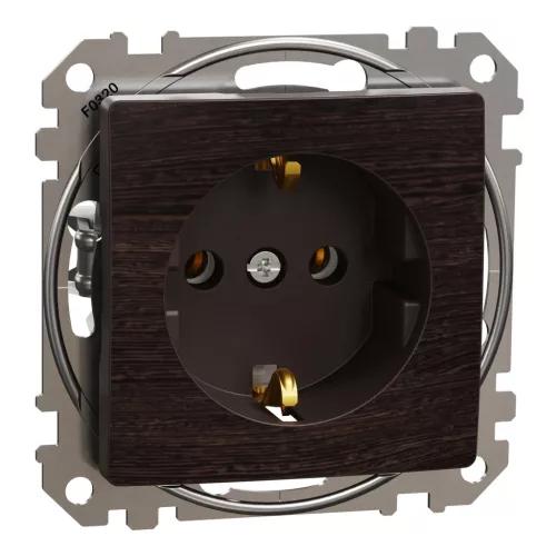 Schneider Sedna SDD181026U 2P+F csatlakozóaljzat wenge keret nélkül