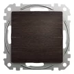 Schneider Electric SDD181101U egypólusú kapcsoló (101), wenge burkolattal, rugós bekötés, kerét nélkül, süllyesztett, 10A 250V IP20 (Sedna Design / Elements)