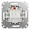 Schneider Electric SDD181105U csillárkapcsoló (105), wenge burkolattal, rugós bekötés, kerét nélkül, süllyesztett, 10A 250V IP20 (Sedna Design / Elements)