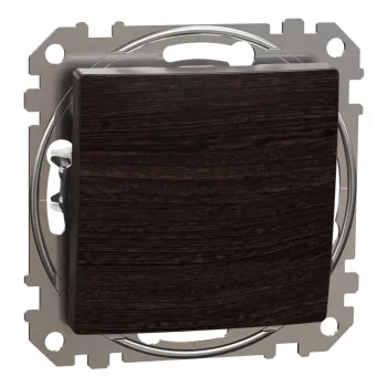   Schneider Electric SDD181106U váltókapcsoló (106), wenge burkolattal, rugós bekötés, kerét nélkül, süllyesztett, 10A 250V IP20 (Sedna Design / Elements)