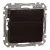 Schneider Electric SDD181106U váltókapcsoló (106), wenge burkolattal, rugós bekötés, kerét nélkül, süllyesztett, 10A 250V IP20 (Sedna Design / Elements)
