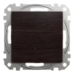 Schneider Electric SDD181106U váltókapcsoló (106), wenge burkolattal, rugós bekötés, kerét nélkül, süllyesztett, 10A 250V IP20 (Sedna Design / Elements)