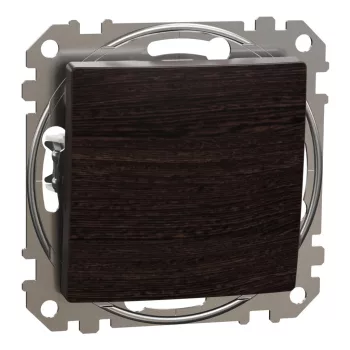   Schneider Electric SDD181107U keresztkapcsoló (107), wenge burkolattal, rugós bekötés, kerét nélkül, süllyesztett, 10A 250V IP20 (Sedna Design / Elements)