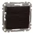 Schneider Electric SDD181107U keresztkapcsoló (107), wenge burkolattal, rugós bekötés, kerét nélkül, süllyesztett, 10A 250V IP20 (Sedna Design / Elements)