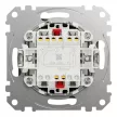 Schneider Electric SDD181107U keresztkapcsoló (107), wenge burkolattal, rugós bekötés, kerét nélkül, süllyesztett, 10A 250V IP20 (Sedna Design / Elements)