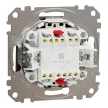 Schneider Electric SDD181108U kettős váltóérintkezős kapcsoló (106+6), wenge burkolattal, rugós bekötés, kerét nélkül, süllyesztett, 10A 250V IP20 (Sedna Design / Elements)