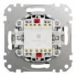 Schneider Electric SDD181108U kettős váltóérintkezős kapcsoló (106+6), wenge burkolattal, rugós bekötés, kerét nélkül, süllyesztett, 10A 250V IP20 (Sedna Design / Elements)