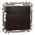 Schneider Electric SDD181111U egypólusú nyomó (N101), wenge burkolattal, rugós bekötés, kerét nélkül, süllyesztett, 10A 250V IP20 (Sedna Design / Elements)