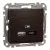 Schneider Sedna SDD181405U dupla USB töltő A+C, 21 W wenge keret nélkül