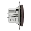Schneider Sedna SDD181405U dupla USB töltő A+C, 21 W wenge keret nélkül