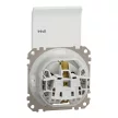 Schneider Sedna SDD211024 2P+F csatlakozóaljzat csapófedéllel, rugós bekötés IP44 fehér