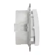 Schneider Electric SDD211102 vízmentes kétpólusú kapcsoló (102), fehér burkolattal, rugós bekötés, kerét nélkül, süllyesztett, 10A 250V IP44 (Sedna Design / Elements)