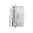 Schneider Electric SDD211102 vízmentes kétpólusú kapcsoló (102), fehér burkolattal, rugós bekötés, kerét nélkül, süllyesztett, 10A 250V IP44 (Sedna Design / Elements)