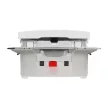 Schneider Electric SDD211102 vízmentes kétpólusú kapcsoló (102), fehér burkolattal, rugós bekötés, kerét nélkül, süllyesztett, 10A 250V IP44 (Sedna Design / Elements)