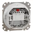 Schneider Electric SDD211105 vízmentes csillárkapcsoló (105), fehér burkolattal, rugós bekötés, kerét nélkül, süllyesztett, 10A 250V IP44 (Sedna Design / Elements)