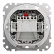 Schneider Electric SDD211105 vízmentes csillárkapcsoló (105), fehér burkolattal, rugós bekötés, kerét nélkül, süllyesztett, 10A 250V IP44 (Sedna Design / Elements)