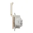 Schneider Electric SDD212023 vízmentes földelt csatlakozóaljzat (dugalj), biztonsági zsaluval (gyermekvédelemmel), csapófedéllel, 2P+F, bézs burkolattal, csavaros bekötés, keret nélkül, süllyesztett, 16A 250V IP44 (Sedna Design / Elements)