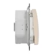 Schneider Electric SDD212101 vízmentes egypólusú kapcsoló (101), bézs burkolattal, rugós bekötés, kerét nélkül, süllyesztett, 10A 250V IP44 (Sedna Design / Elements)