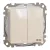 Schneider Electric SDD212105 vízmentes csillárkapcsoló (105), bézs burkolattal, rugós bekötés, kerét nélkül, süllyesztett, 10A 250V IP44 (Sedna Design / Elements)