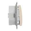 Schneider Electric SDD212105 vízmentes csillárkapcsoló (105), bézs burkolattal, rugós bekötés, kerét nélkül, süllyesztett, 10A 250V IP44 (Sedna Design / Elements)