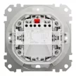Schneider Electric SDD212105 vízmentes csillárkapcsoló (105), bézs burkolattal, rugós bekötés, kerét nélkül, süllyesztett, 10A 250V IP44 (Sedna Design / Elements)