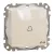 Schneider Electric SDD212131 vízmentes egypólusú nyomó (N101), bézs burkolattal, csengőjellel, rugós bekötés, kerét nélkül, süllyesztett, 10A 250V IP44 (Sedna Design / Elements)