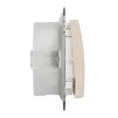 Schneider Electric SDD212131 vízmentes egypólusú nyomó (N101), bézs burkolattal, csengőjellel, rugós bekötés, kerét nélkül, süllyesztett, 10A 250V IP44 (Sedna Design / Elements)