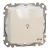 Schneider Electric SDD212132 vízmentes egypólusú nyomó (N101), bézs burkolattal, lámpajellel, rugós bekötés, kerét nélkül, süllyesztett, 10A 250V IP44 (Sedna Design / Elements)