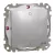 Schneider Electric SDD213102 vízmentes kétpólusú kapcsoló (102), alumínium burkolattal, rugós bekötés, kerét nélkül, süllyesztett, 10A 250V IP44 (Sedna Design / Elements)