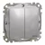 Schneider Electric SDD213105 vízmentes csillárkapcsoló (105), alumínium burkolattal, rugós bekötés, kerét nélkül, süllyesztett, 10A 250V IP44 (Sedna Design / Elements)