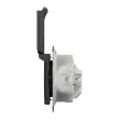 Schneider Electric SDD214024 vízmentes földelt csatlakozóaljzat (dugalj), biztonsági zsaluval (gyermekvédelemmel), csapófedéllel, 2P+F, antracit burkolattal, rugós bekötés, keret nélkül, süllyesztett, 16A 250V IP44 (Sedna Design / Elements)