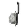 Schneider Electric SDD214024 vízmentes földelt csatlakozóaljzat (dugalj), biztonsági zsaluval (gyermekvédelemmel), csapófedéllel, 2P+F, antracit burkolattal, rugós bekötés, keret nélkül, süllyesztett, 16A 250V IP44 (Sedna Design / Elements)