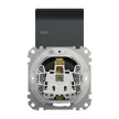 Schneider Electric SDD214024 vízmentes földelt csatlakozóaljzat (dugalj), biztonsági zsaluval (gyermekvédelemmel), csapófedéllel, 2P+F, antracit burkolattal, rugós bekötés, keret nélkül, süllyesztett, 16A 250V IP44 (Sedna Design / Elements)