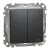 Schneider Electric SDD214105 vízmentes csillárkapcsoló (105), antracit burkolattal, rugós bekötés, kerét nélkül, süllyesztett, 10A 250V IP44 (Sedna Design / Elements)