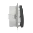 Schneider Electric SDD214105 vízmentes csillárkapcsoló (105), antracit burkolattal, rugós bekötés, kerét nélkül, süllyesztett, 10A 250V IP44 (Sedna Design / Elements)