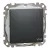 Schneider Electric SDD214106 vízmentes váltókapcsoló (106), antracit burkolattal, rugós bekötés, kerét nélkül, süllyesztett, 10A 250V IP44 (Sedna Design / Elements)