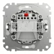 Schneider Electric SDD214132 vízmentes egypólusú nyomó (N101), antracit burkolattal, lámpajellel, rugós bekötés, kerét nélkül, süllyesztett, 10A 250V IP44 (Sedna Design / Elements)