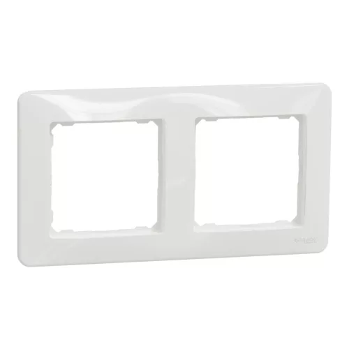 Schneider Electric SDD311802 2-es fehér keret, vízszintes és függőleges elhelyezéssel, IP20 és IP44 szerelvényekhez (Sedna Design)