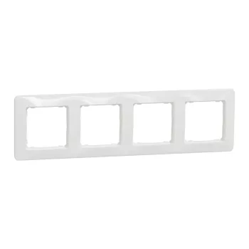 Schneider Sedna Design SDD311804 négyes keret fehér 4-es sorolás