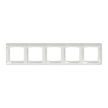 Schneider Electric SDD311805 5-ös fehér keret, vízszintes és függőleges elhelyezéssel, IP20 és IP44 szerelvényekhez (Sedna Design)