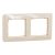 Schneider Electric SDD312802 2-es bézs keret, vízszintes és függőleges elhelyezéssel, IP20 és IP44 szerelvényekhez (Sedna Design)