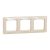 Schneider Electric SDD312803 3-as bézs keret, vízszintes és függőleges elhelyezéssel, IP20 és IP44 szerelvényekhez (Sedna Design)